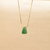 Collar ENERGÍA (con Cuarzo verde u ojo de tigre - cadena dorada) - comprar online