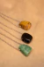 Imagen de Collar ENERGÍA (sodalita - obsidiana negra - nevada - labradorita - rodonita - cuarzo verde )