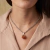 Collar SUNA ( Pico de citrino con doble cadena)