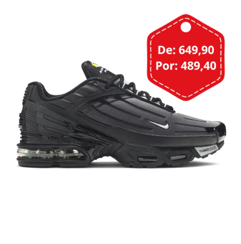 Tênis Air Max Plus 3 Iron Man: Estilo e Amortecimento Suave