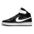 Tênis Nike Court Borough Mid 2 preto com detalhe branco, estilo cano médio