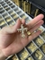 PINGENTE CRUZ CRAVEJADA COM ZIRCÔNIAS TAMANHO M - 4X2,5CM - BANHADO A OURO 18K - loja online