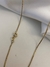 CORRENTE VENEZIANA FECHO TRADICIONAL BOIA (1.2MM) + PINGENTE SÍMBOLO DA PAZ (1,5X1,5CM) - BANHADO A OURO 18K - - loja online