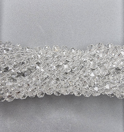 CRISTAL DISCO 6mm TRANSPARENTE - TIRA - CD633