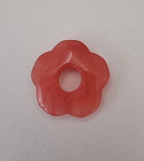 FLOR PASANTE RECONSTITUIDA CORAL 20mm - UND - PI143