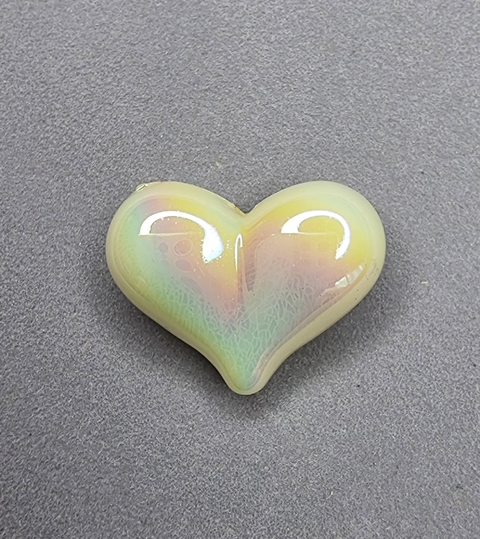 PASANTE CORAZON TORNASOL 17mm VERDE - UND - PL127