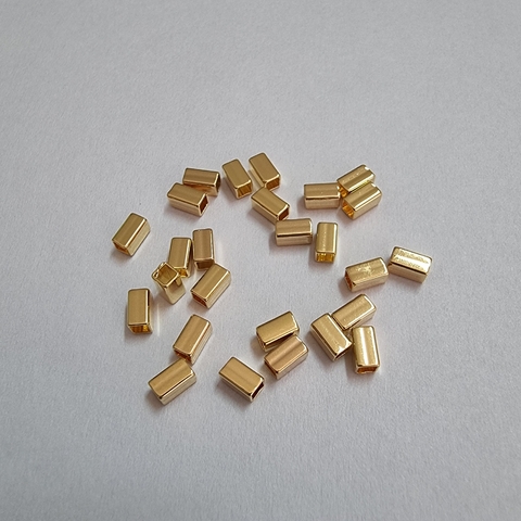 TUNEL PRISMA RECTANGULAR 4mm x 2,2mm - 1 gramo (12und) - SE151