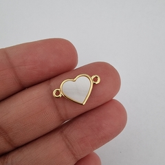 CONECTOR NACAR CORAZON 12,7mm - comprar online