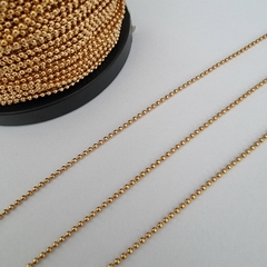 CADENA MILITAR FINA 1.5mm CON 2 BROCHES - 90cm - CA31