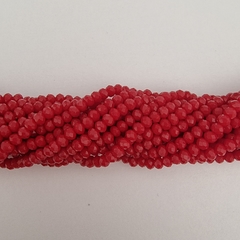 CRISTAL DONA 2mm ROJO OSCURO - TIRA - CD201 - comprar online