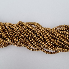 CRISTAL DONA 2mm DORADO OSCURO - TIRA - CD211
