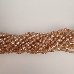 CRISTAL CHECO LAGRIMA 3mm x 5mm CREMA TRANSLUCIDO - CL305