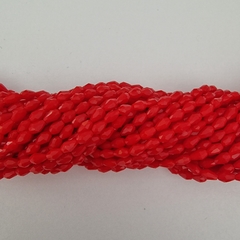 CRISTAL CHECO LAGRIMA 3mm x 5mm ROJO OPACO - CL301