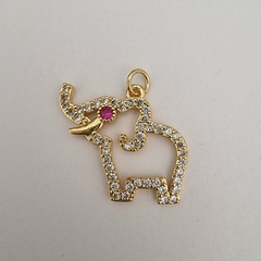 DIJE MICRO ZIRCONIA ELEFANTE RUBI - DI386