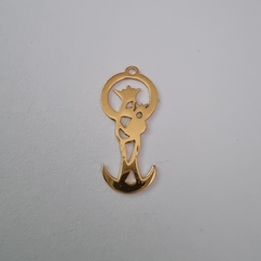 DIJE GRANDE VIRGEN DE CHIQUINQUIRA (ENCHAPADA EN ORO 18K) - DI146