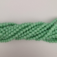 CRISTAL BICONO 4mm VERDE AGUA OPACO - CB433