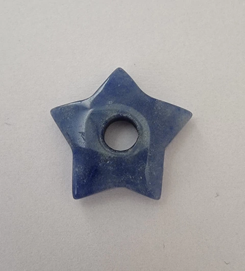 ESTRELLA PASANTE CUARZO AZUL 26mm - UND - PI152