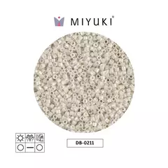 DB0211 - MIYUKI DELICA 11/0 - OPAQUE ALABASTER LUSTER - PAQ. 2gr - comprar online
