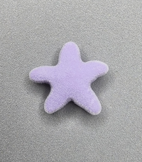 PASANTE ESTRELLA DE MAR ATERCIOPELADA LILA - UND - RE50