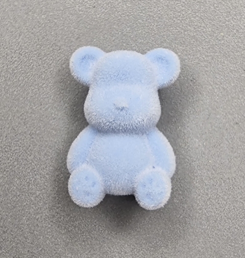 PASANTE OSITO 26mm ATERCIOPELADO CELESTE - UND - RE65