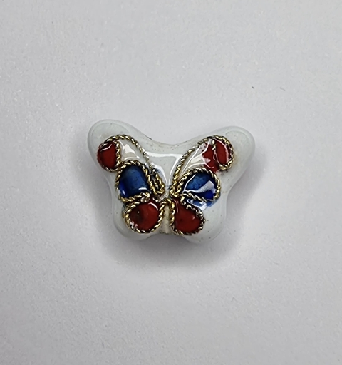 PASANTE CLOISONNE MARIPOSA BLANCA - UND- PI134