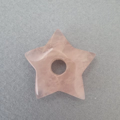 ESTRELLA PASANTE CUARZO ROSA 26mm - UND - PI148