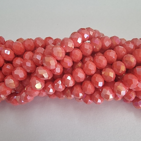 CRISTAL DONA 6mm CORAL - TIRA - CD617