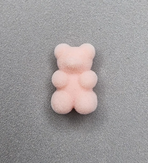 PASANTE OSITO 18mm ATERCIOPELADO SALMON - UND - RE54