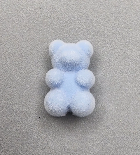 PASANTE OSITO 18mm ATERCIOPELADO CELESTE - UND - RE57