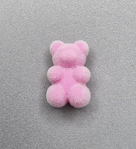 PASANTE OSITO 18mm ATERCIOPELADO FUCSIA - UND - RE52