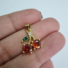 DIJE CEREZAS CUBIC - DI551 - comprar online