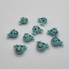 CERAMICA VAQUITA TURQUESA - UND - CE86