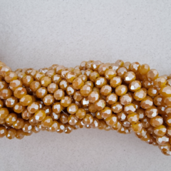 CRISTAL DONA 4mm AMARILLO MOSTAZA - TIRA - CD435