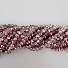 CRISTAL DONA 4mm ROSA BRILLANTE - TIRA - CD439