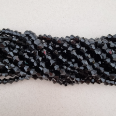 CRISTAL BICONO 4mm NEGRO OPACO - CB431