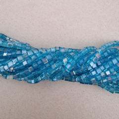 CRISTAL CUBO 3mm AZUL CLARO - TIRA - CC307