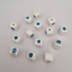 CERAMICA CUBO OJITO BLANCO - UND - CE109