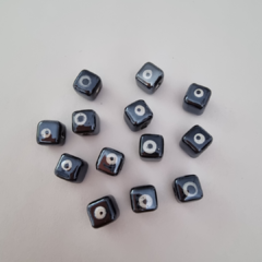 CERAMICA CUBO OJITO NEGRO - UND - CE114