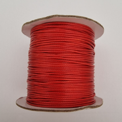 CORDON PIEL DE SERPIENTE 1mm ROJO - METRO -HS4