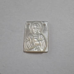 ESCAPULARIO NACAR SAGRADO CORAZON DE JESUS 15,5mm - NA39