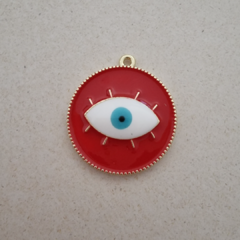 DIJE ESMALTADO OJO ROJO