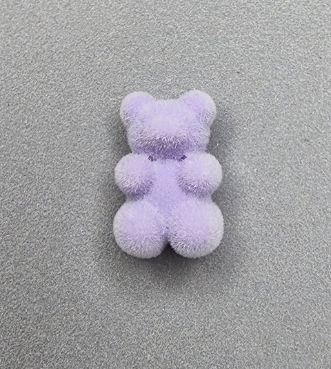 PASANTE OSITO 18mm ATERCIOPELADO LILA - UND - RE58