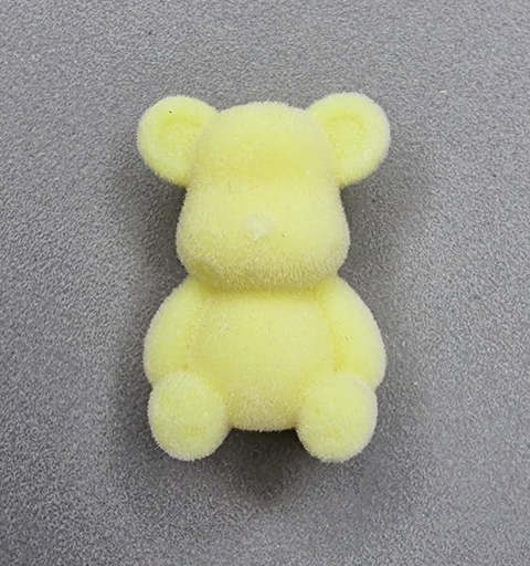 PASANTE OSITO 26mm ATERCIOPELADO AMARILLO - UND - RE63