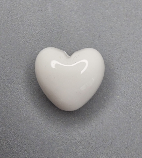 PASANTE CORAZON 19mm BLANCO - UND - PL118