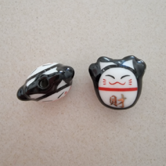 CERAMICA MANEKI GRANDE NEGRO - UND - CE64