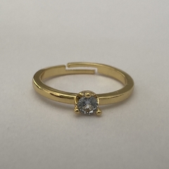 ANILLO AJUSTABLE SOLITARIO CELESTE - AN14