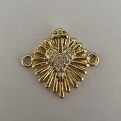 CONECTOR MICRO ZIRCONIA CORAZON DESTELLOS Y CRUZ CO52