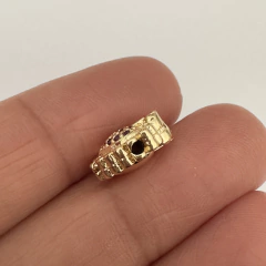 PASANTE MICRO ZIRCONIA CORAZON PETALOS Y CRUZ SE113 - comprar online