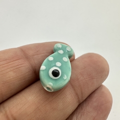 CERAMICA PEZ LUNARES TURQUESA - UND - CE260 en internet