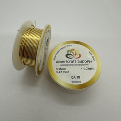 ALAMBRE AMERICRAFT SUPPLY #18 - ROLLO (5 METROS) - ALR18A